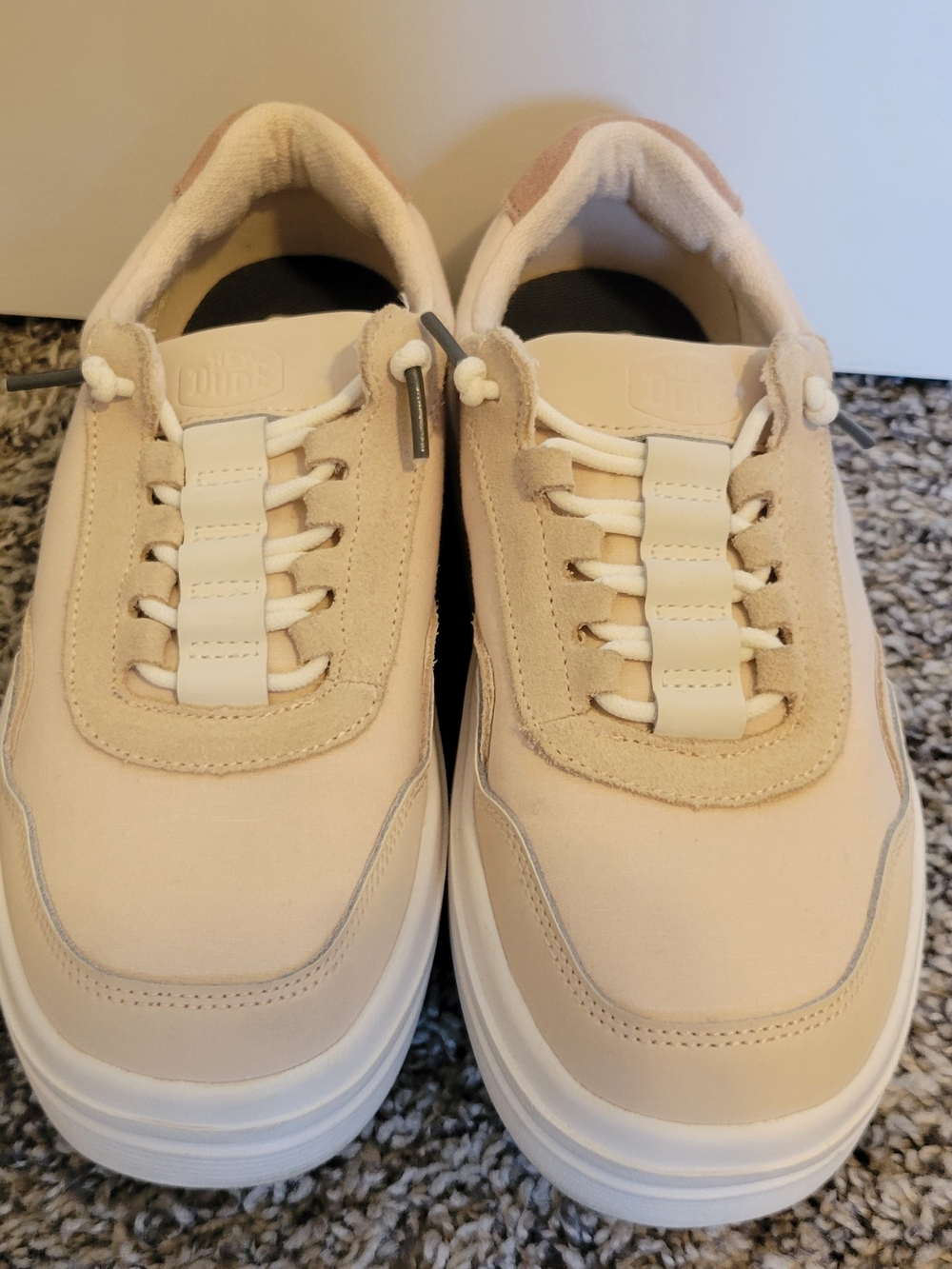 Hey Dude Womens Low-Top Platform Sneakers